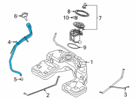 OEM BMW X6 PLASTIC FILLER PIPE Diagram - 16-11-5-A34-399