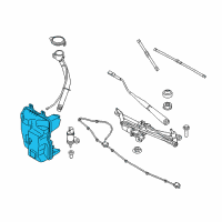 OEM 2019 BMW X1 Washer Fluid Reservoir Diagram - 61-66-7-435-790