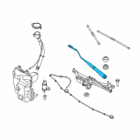 OEM 2016 BMW X1 Left Wiper Arm Diagram - 61-61-7-360-506