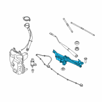 OEM 2019 BMW X1 Windshield Wiper Motor Diagram - 61-61-7-350-657