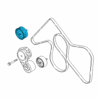 OEM 2016 Nissan Titan XD Pulley-Fan Diagram - 21051-EZ40A