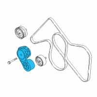 OEM Nissan Titan XD TENSIONER Assembly Belt Diagram - 11750-EZ40A