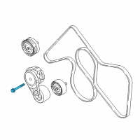 OEM 2016 Nissan Titan XD Bolt-Belt TENSIONER Diagram - 11035-EZ40C