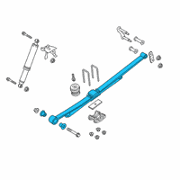 OEM Ford Ranger Leaf Spring Diagram - KB3Z-5560-C