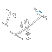 OEM 2021 Ford Ranger Rear Insulator Diagram - AB3Z-5781-A