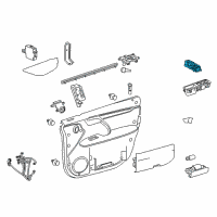 OEM Lexus RX350L Master Switch Assembly Diagram - 84040-0E090