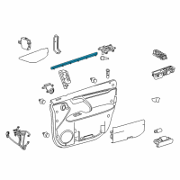 OEM Lexus RX450h WEATHERSTRIP, Front Door Diagram - 68171-0E070