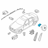 OEM BMW 325xi Accelerating Sensor Diagram - 65-77-6-911-003