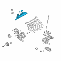 OEM 2013 Infiniti M56 Cover Assembly - Valve Rocker Diagram - 13264-1CA2B