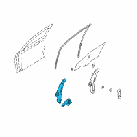 OEM 2011 Hyundai Accent Front Driver Side Door Window Regulator Diagram - 82401-1G010