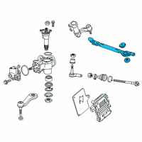 OEM 2017 Chevrolet Silverado 2500 HD Center Link Diagram - 25944024