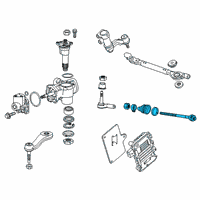 OEM 2018 Chevrolet Silverado 3500 HD Inner Tie Rod Diagram - 22913605