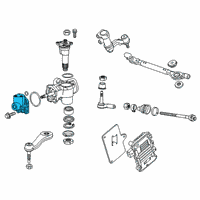 OEM Chevrolet Silverado 2500 HD Rack Assembly Diagram - 19256665