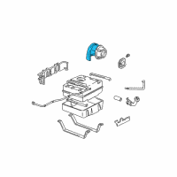 OEM 1995 GMC Safari Housing-Fuel Tank Filler Pipe Diagram - 14075419