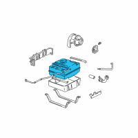 OEM 1995 GMC Safari Tank Asm-Fuel Diagram - 15601876