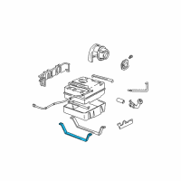 OEM 1995 Chevrolet Astro Strap-Fuel Tank Diagram - 15708677