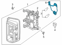 OEM Ford Bronco SOCKET ASY Diagram - M2DZ-13410-A