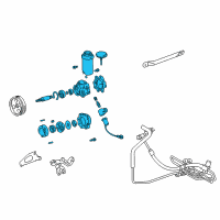 OEM 2001 Lexus GS300 Power Steering Pump Diagram - 44320-30580