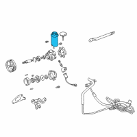 OEM 2000 Lexus GS300 Reservoir Assy, Vane Pump Oil Diagram - 44306-30350