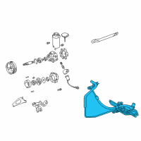 OEM 2004 Lexus GS300 Power Steering Pressure Feed Tube Assembly Diagram - 44410-30600