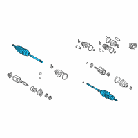 OEM 2005 Toyota Celica Outer Joint Assembly Diagram - 43470-29566