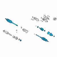Genuine Toyota Celica Axle Assembly diagram