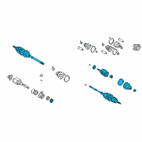 OEM 2005 Toyota Celica Axle Assembly Diagram - 43420-20571
