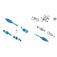 OEM Toyota Celica Axle Assembly Diagram - 43410-20771