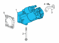 OEM 2020 Chevrolet Corvette Starter Diagram - 12696743