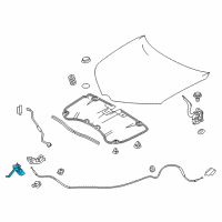 OEM Toyota Corolla iM Latch Diagram - 53510-12B01