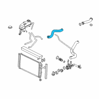 OEM 2003 Pontiac Grand Am Radiator Coolant Hose Assembly Diagram - 22680934