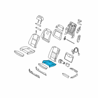 OEM 2011 BMW X6 Seat Upholstery Diagram - 52-10-9-144-823