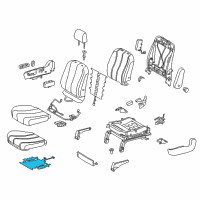 OEM 2018 Toyota Sienna Seat Cushion Heater Diagram - 87510-08020