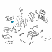 OEM 2012 Toyota Camry Adjust Switch Diagram - 84922-08010