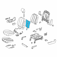 OEM 2014 Toyota Sienna Seat Back Heater Diagram - 87530-08011