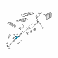 OEM 2012 Toyota Highlander Intermediate Pipe Diagram - 17403-31150