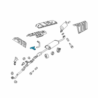 OEM 2011 Toyota Highlander Bracket Diagram - 17572-31120