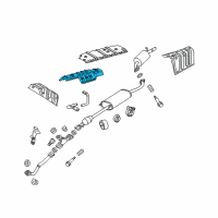 OEM 2013 Toyota Highlander Exhaust Heat Shield Diagram - 5815348050