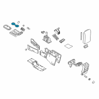 OEM Mercury Cup Holder Diagram - 7L2Z-7813562-A