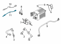 OEM 2021 Ford F-150 SENSOR - EXHAUST GAS - OXYGEN Diagram - ML3Z-9G444-E