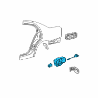 OEM 2006 Lincoln LS Fuel Pocket Diagram - 6W4Z-5427936-A