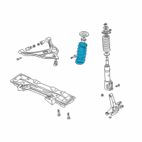 OEM 2003 Chevrolet Tracker Front Coil Springs (On Esn) Diagram - 30020912