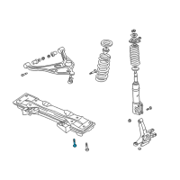 OEM 2001 Chevrolet Tracker Suspension Crossmember Bolt Diagram - 91177709