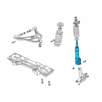 OEM 2000 Chevrolet Tracker Front Suspension Strut Assembly Right(On Esn) Diagram - 91174725