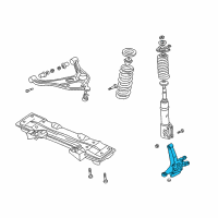 OEM 2004 Chevrolet Tracker Steering Knuckle (On Esn) Diagram - 91175802