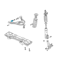 OEM 2000 Chevrolet Tracker Bushing, Front Lower Control Arm Diagram - 91175461