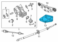 OEM 2020 Chrysler Voyager Bracket-Differential Diagram - 68273439AA