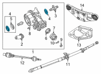 OEM Chrysler Voyager Seal Kit-Output Shaft Diagram - 68427126AA