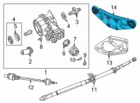 OEM Chrysler BRACKET-DIFFERENTIAL Diagram - 68468076AA