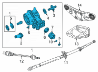 OEM 2020 Chrysler Pacifica DIFFERNTL-Rear Axle Diagram - 53010758AG